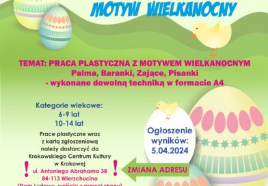 Konkurs plastyczny dla dzieci – “Motyw Wielkanocny”