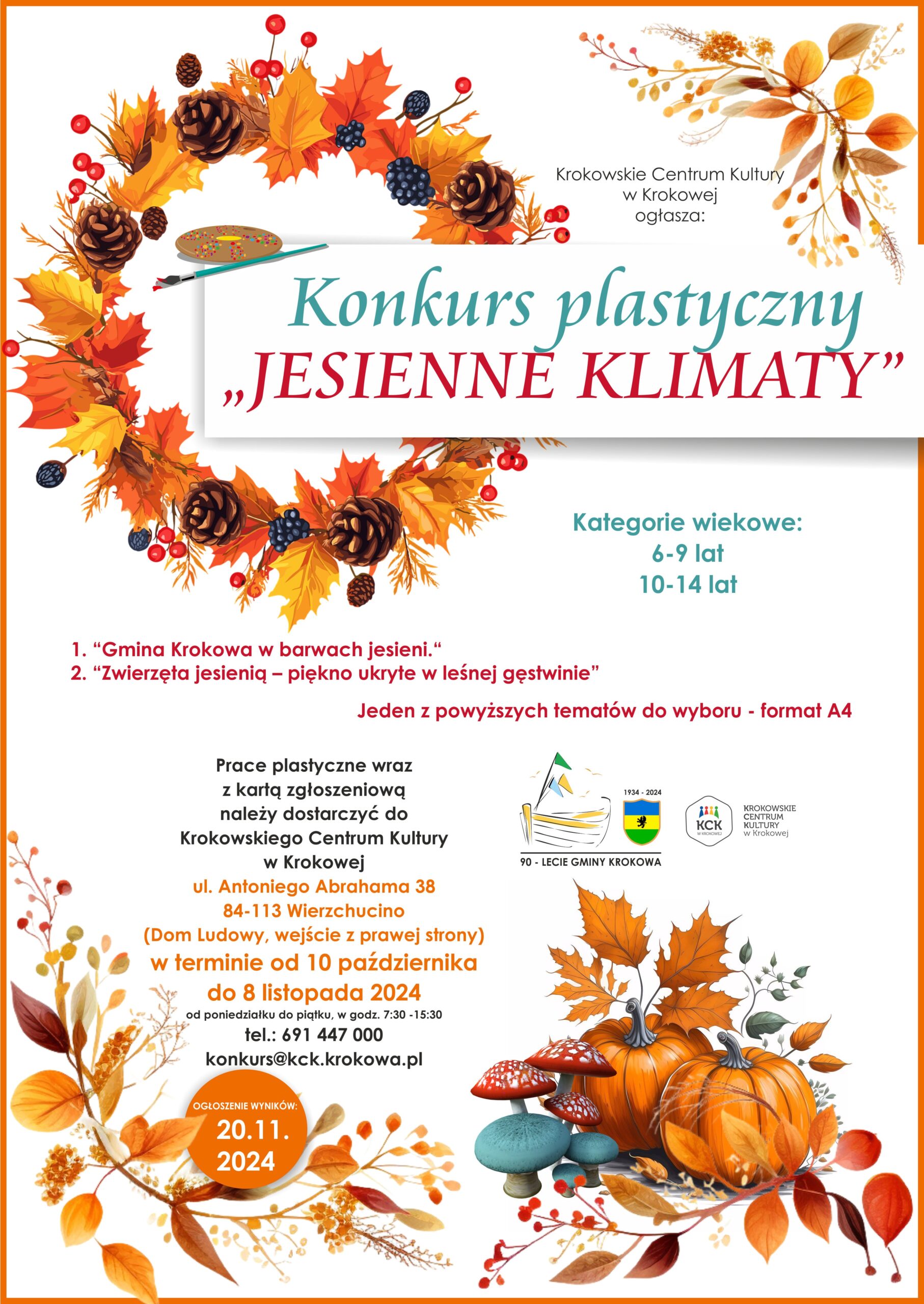 Konkurs plastyczne “Jesienne Klimaty”