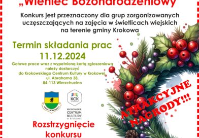 Konkurs „Wieniec Bożonarodzeniowy” dla świetlic.